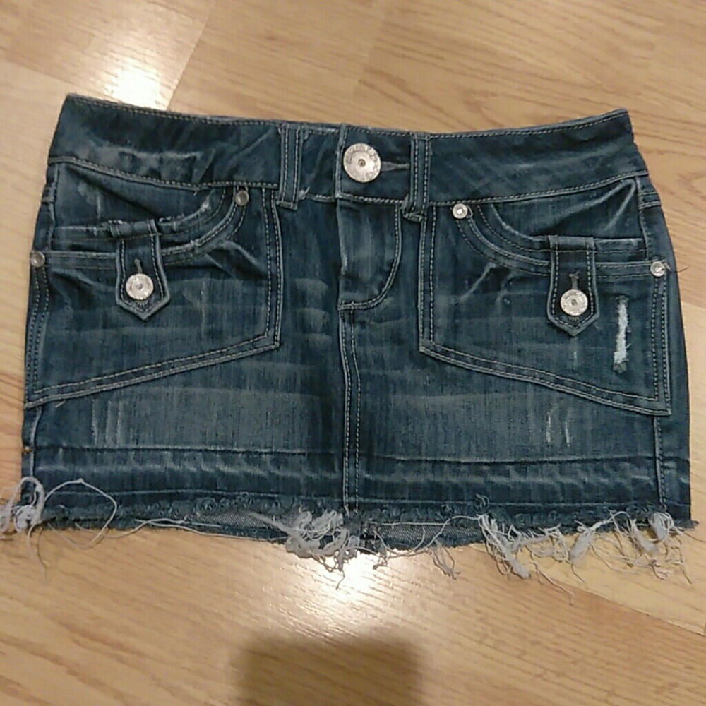 Almost Famous jean mini skirt